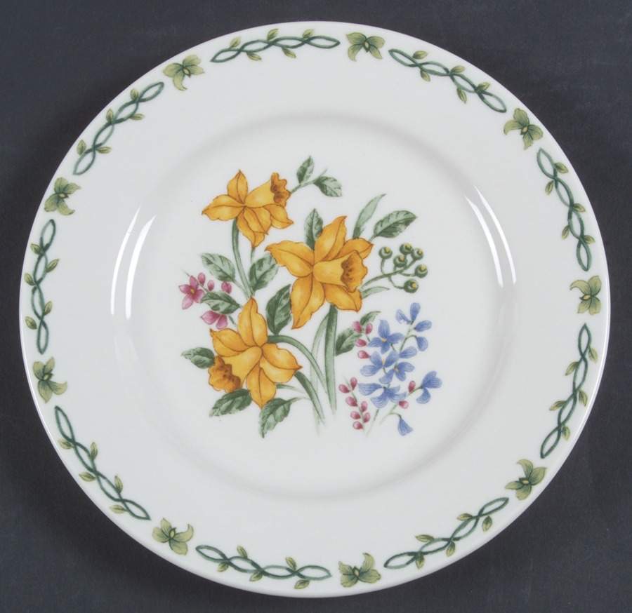Floral Garden Salad Plate by Thomson-1