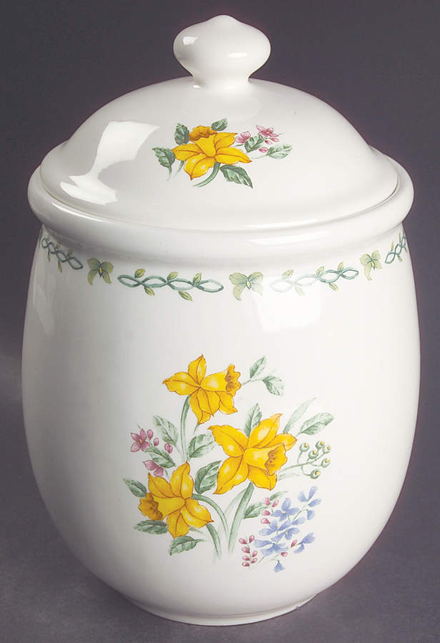 Floral Garden Large Canister & Lid by Thomson-1