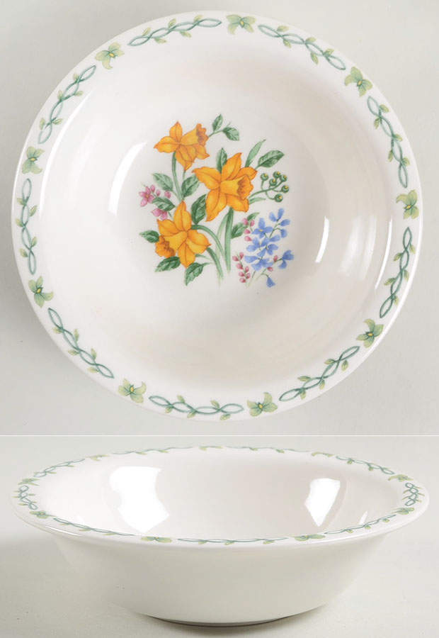 Floral Garden Soup/Cereal Bowl by Thomson-1