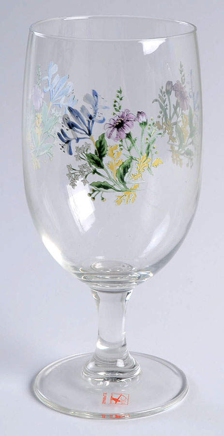 Floral Garden All Purpose Glassware Goblet by Thomson-1