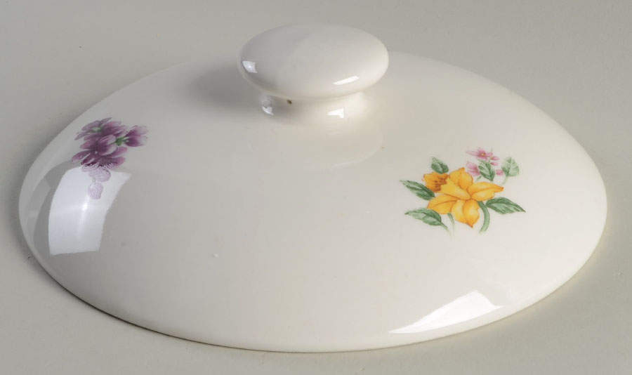 Floral Garden Lid for Covered Casserole by Thomson-1
