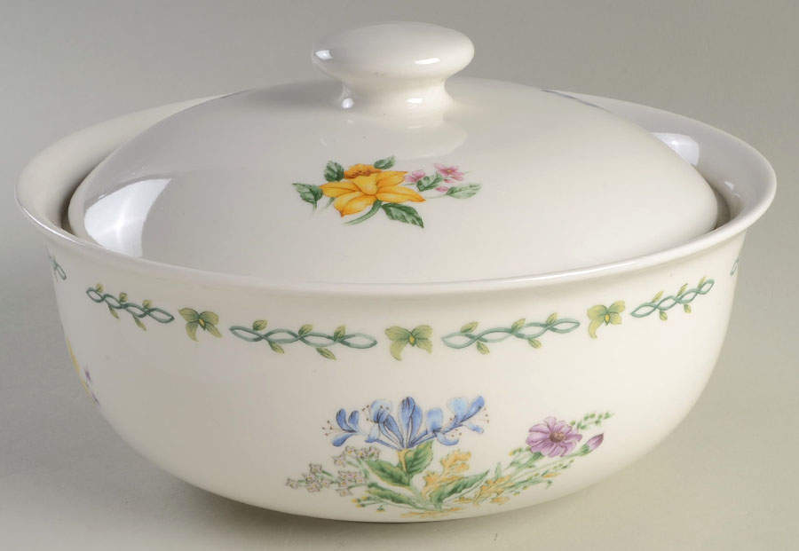 Floral Garden Covered Casserole by Thomson-1