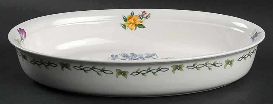 Floral Garden 12" Oval Vegetable Bowl by Thomson-1
