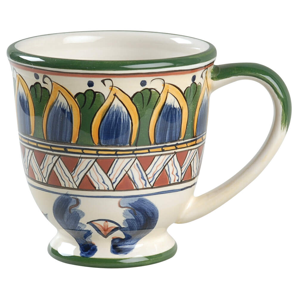 Deruta Footed Mug by Tabletops Unlimited-1
