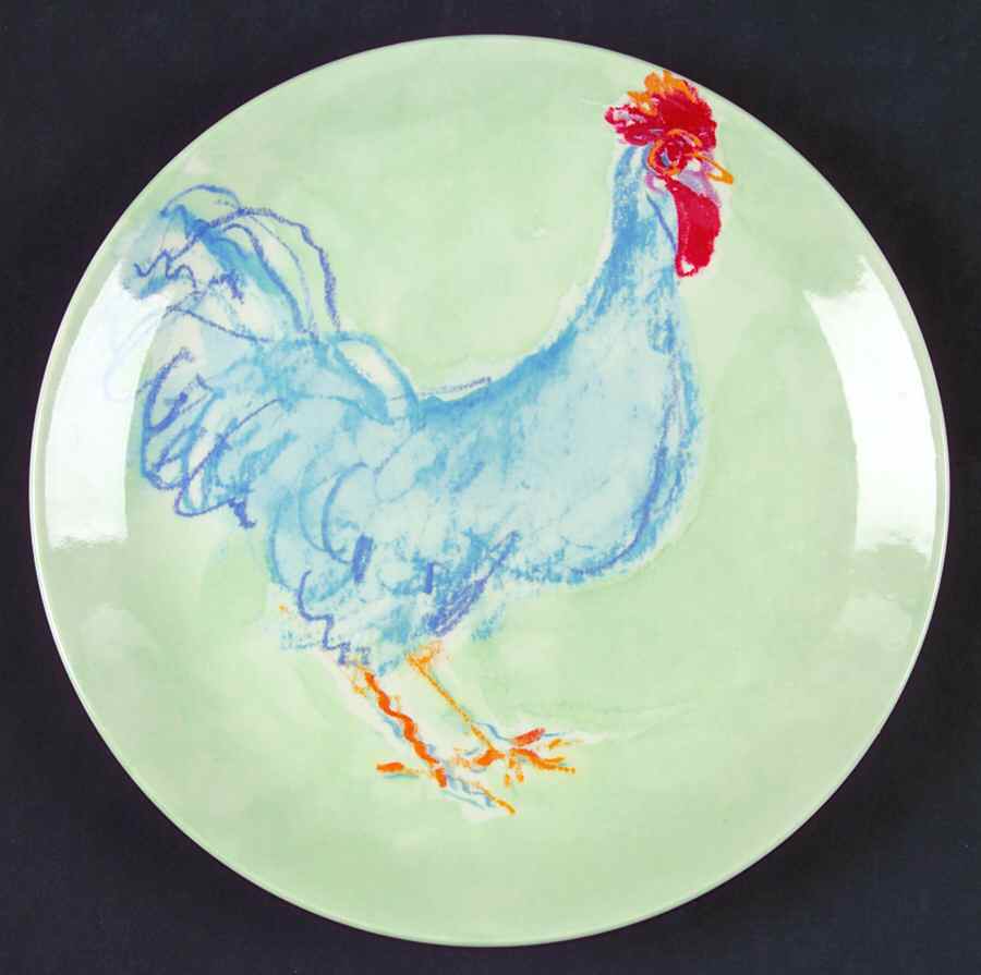 Rooster Salad Plate by Tiffany-1