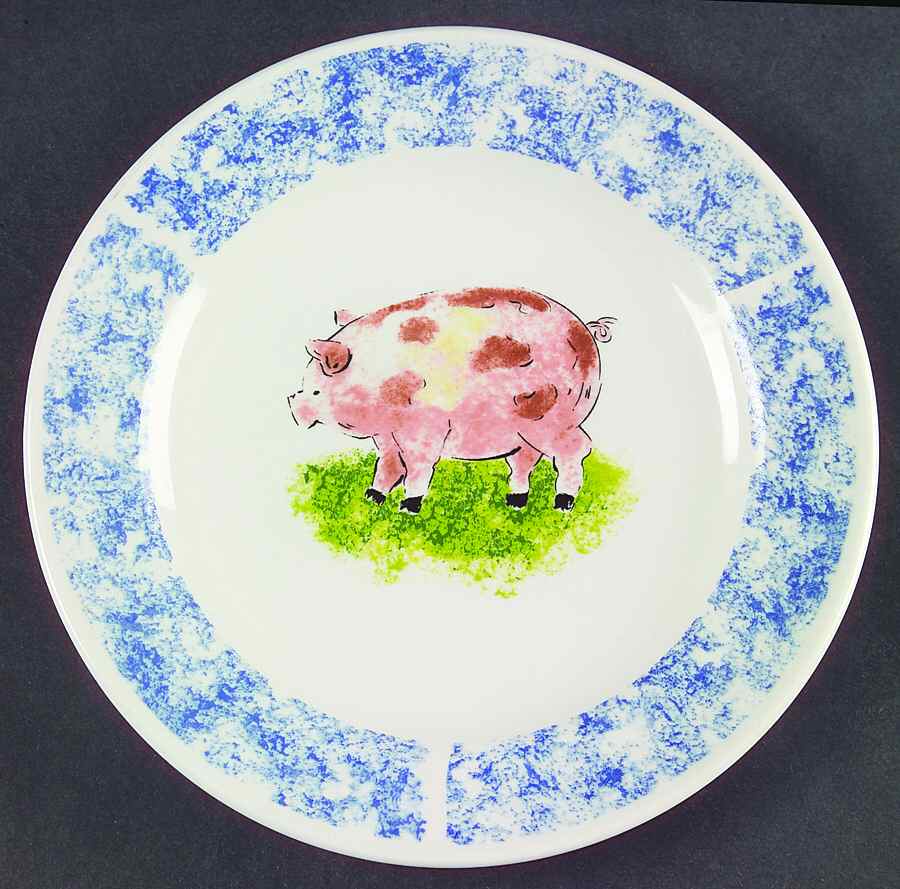 Country Barn Pig Salad Plate by Tabletops Unlimited-1