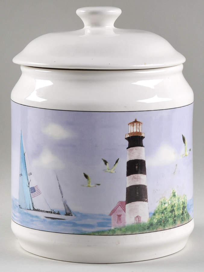 Lighthouse Large Canister & Lid by Thomson-1