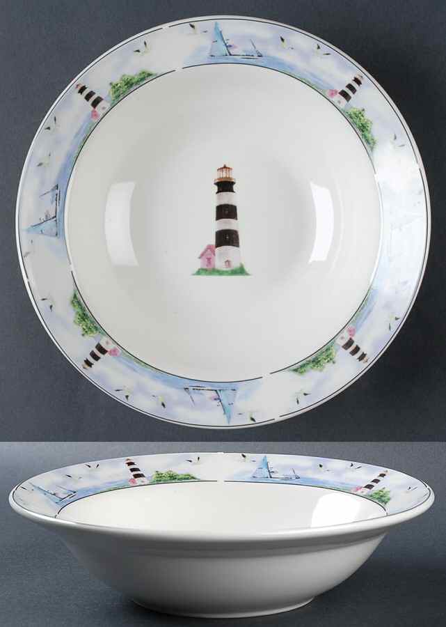 Lighthouse 9" Round Vegetable Bowl by Thomson-1