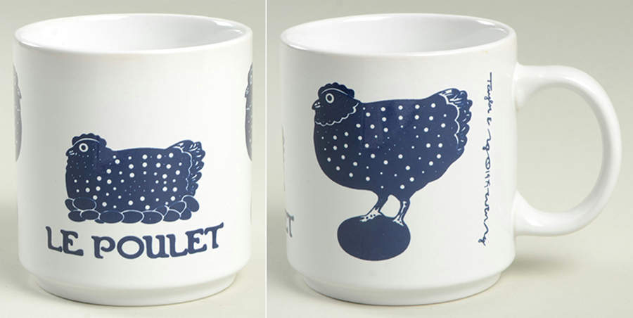 Vintage French Blue Mug by Taylor & NG-1