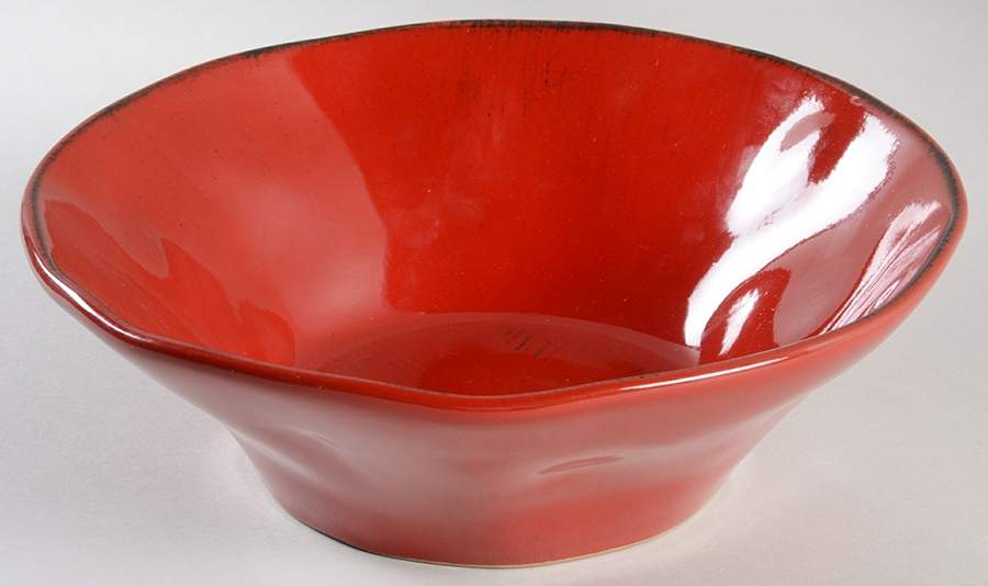 Rustic Red 10" Large Salad Serving Bowl by Tabularasa-1