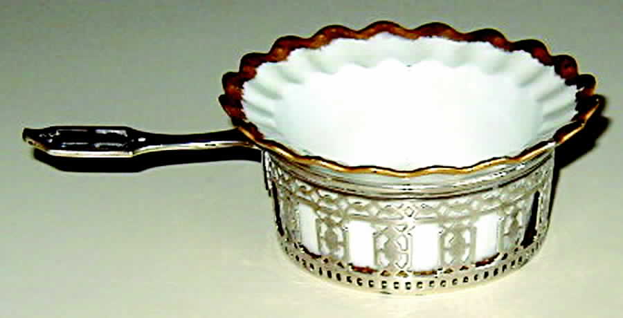 TIS30 (Sterling, Hollowware) Ramekin Holder and Lenox Liner by Tiffany & CO SILVER-1