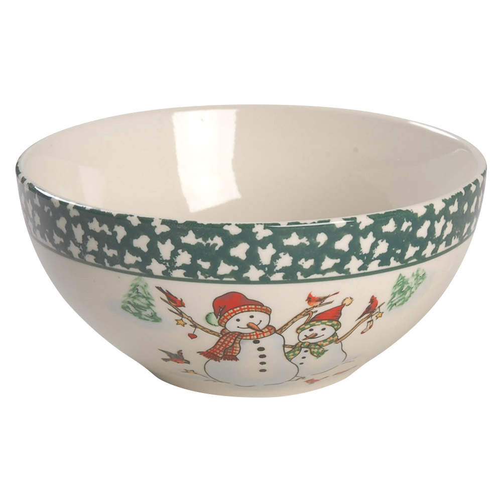 Winterland Green Soup/Cereal Bowl by Thomson-1
