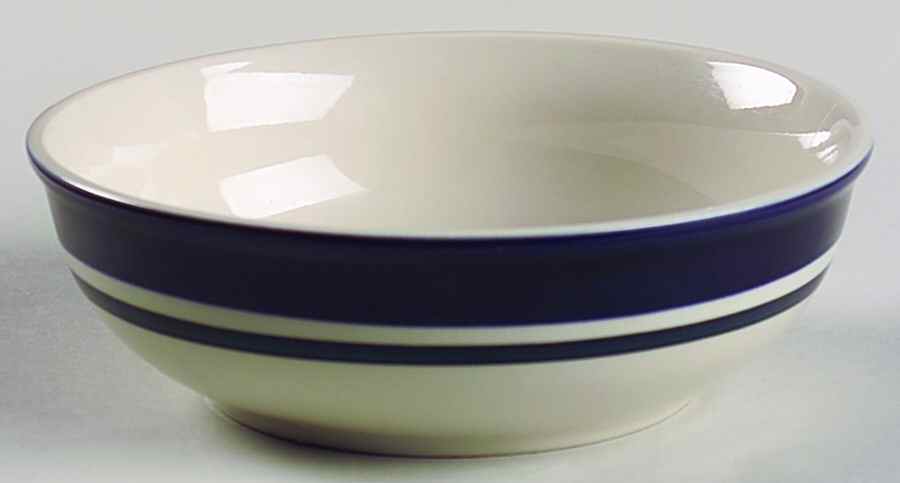 Kitchen Basics Cobalt Green (Wide Band) Soup/Cereal Bowl by Tienshan-1
