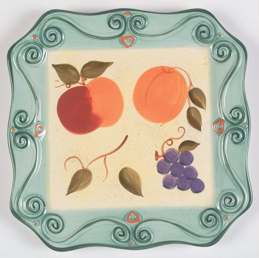 Medici Square Dinner Plate by Tabletops Unlimited-1