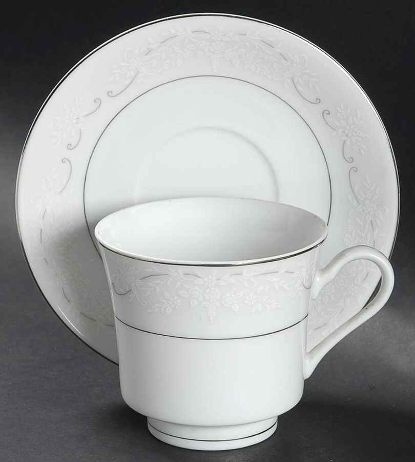 Riviera Footed Cup & Saucer Set by Towne-1