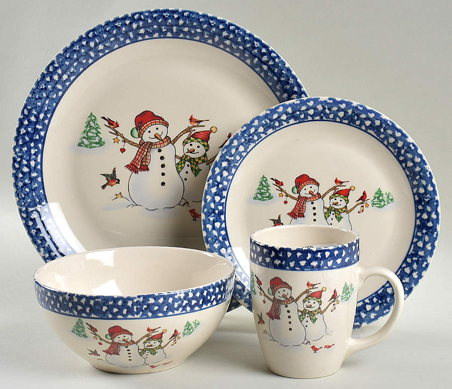 Winterland Blue 4 Piece Place Setting by Thomson-1
