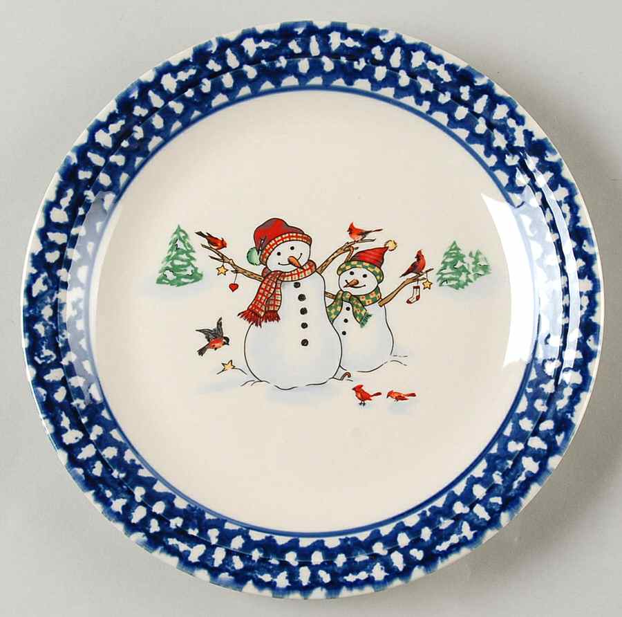 Winterland Blue Salad Plate by Thomson-1