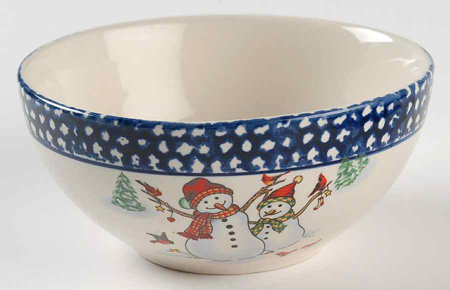Winterland Blue Soup/Cereal Bowl by Thomson-1