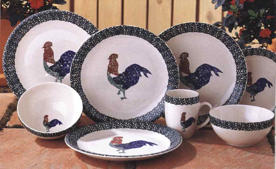 Rooster Dinner Plate by Thomson-1