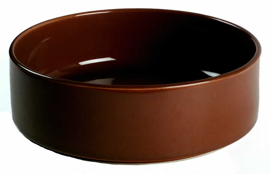 Bauhaus Brown 7" Round Vegetable Bowl by Trend Pacific-1