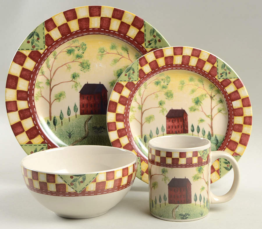 Country Home 4 Piece Place Setting by Thomson-1