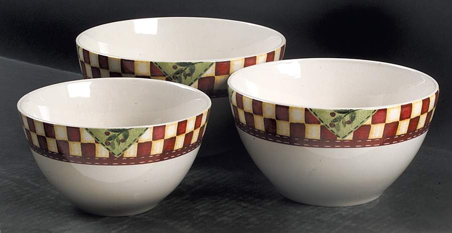 Country Home (3 Piece) Mixing Bowl Set by Thomson-1
