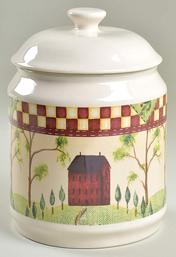 Country Home Large Canister & Lid by Thomson-1