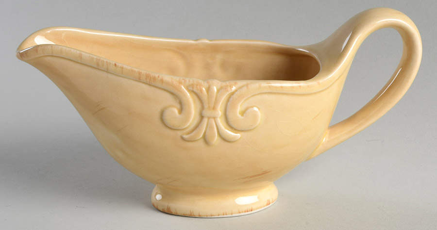 Auvignon Beige Gravy Boat by Tienshan-1