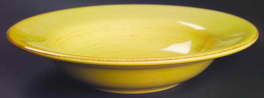Sonoma Yellow Large Rim Soup Bowl by Tag Ltd-1