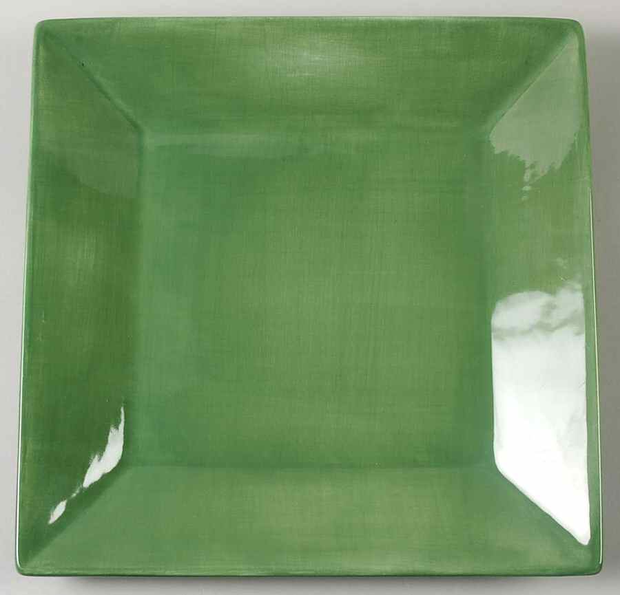 Corsica Sage (Green) Square Dinner Plate by Tabletops Unlimited-1