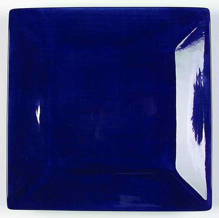 Corsica Cobalt (Blue) Square Dinner Plate by Tabletops Unlimited-1