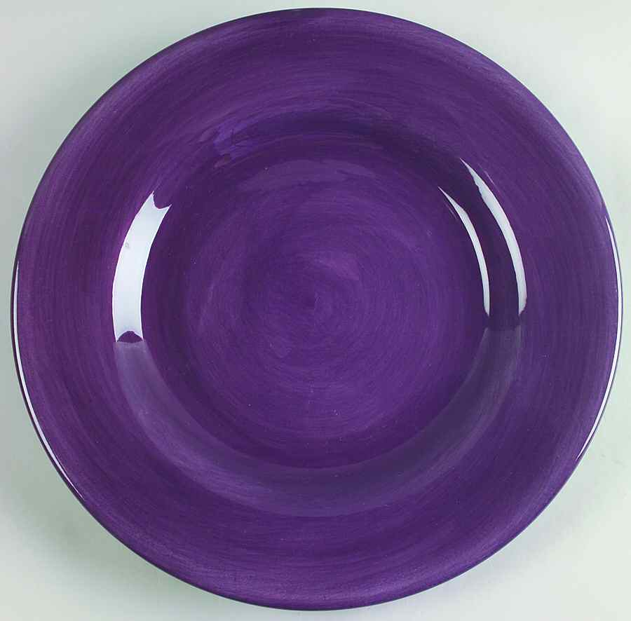 Corsica Plum (Dark Purple) Dinner Plate by Tabletops Unlimited-1