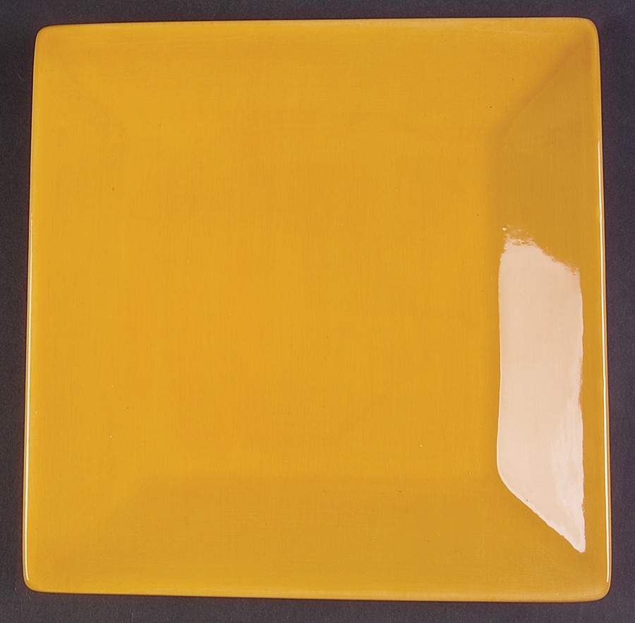 Corsica Butter (Dark Yellow) Square Salad Plate by Tabletops Unlimited-1