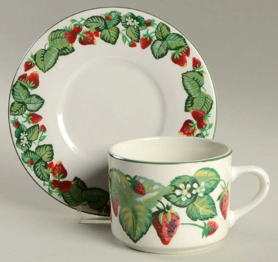 Cow Madness Flat Cup & Saucer Set by Tabletops Unlimited-1
