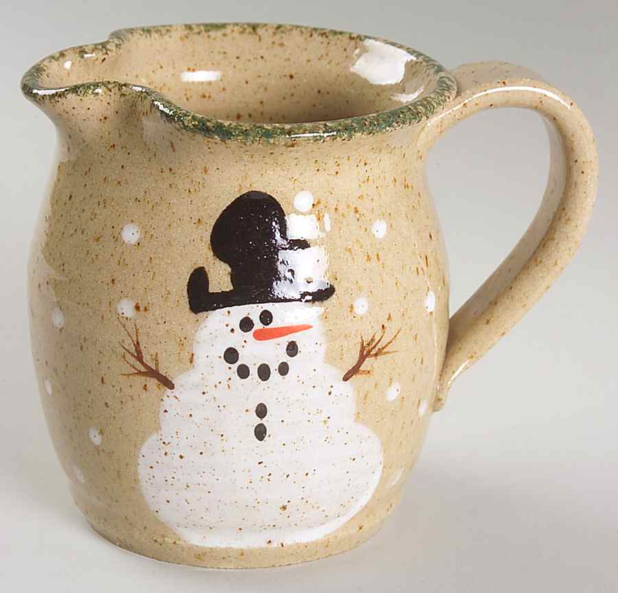Traditional Snowman (Made in Mold) Creamer by Three Rivers-1