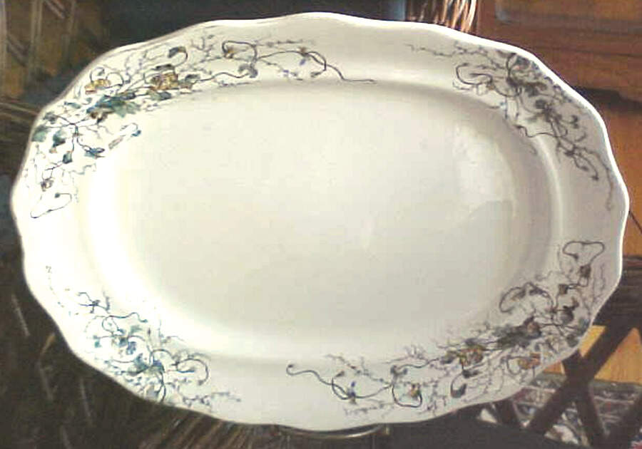 TUN5 15" Oval Serving Platter by Turner's (England)-1