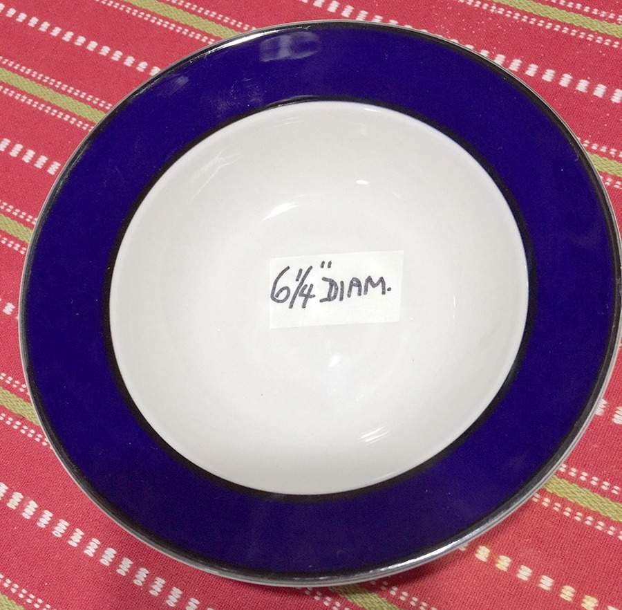 Avalon Blue Rim Fruit/Dessert (Sauce) Bowl by Thomson-1