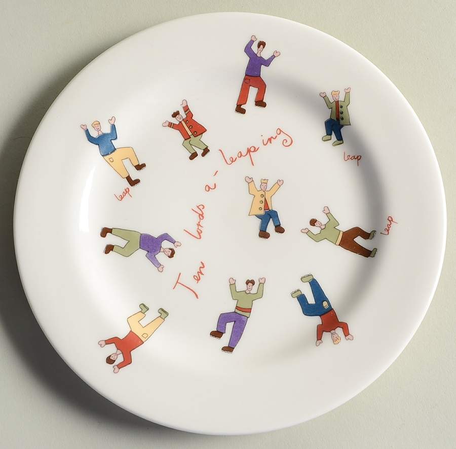 Twelve Days of Christmas Salad Plate by Thailand-1