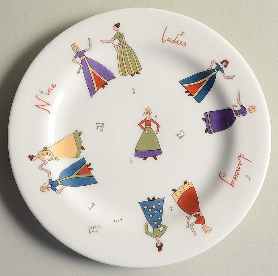 Twelve Days of Christmas Salad Plate by Thailand-1
