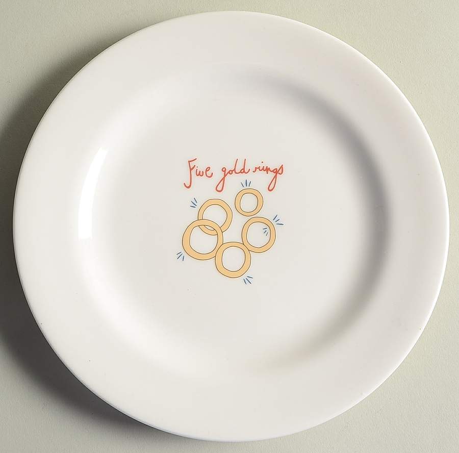 Twelve Days of Christmas Salad Plate by Thailand-1