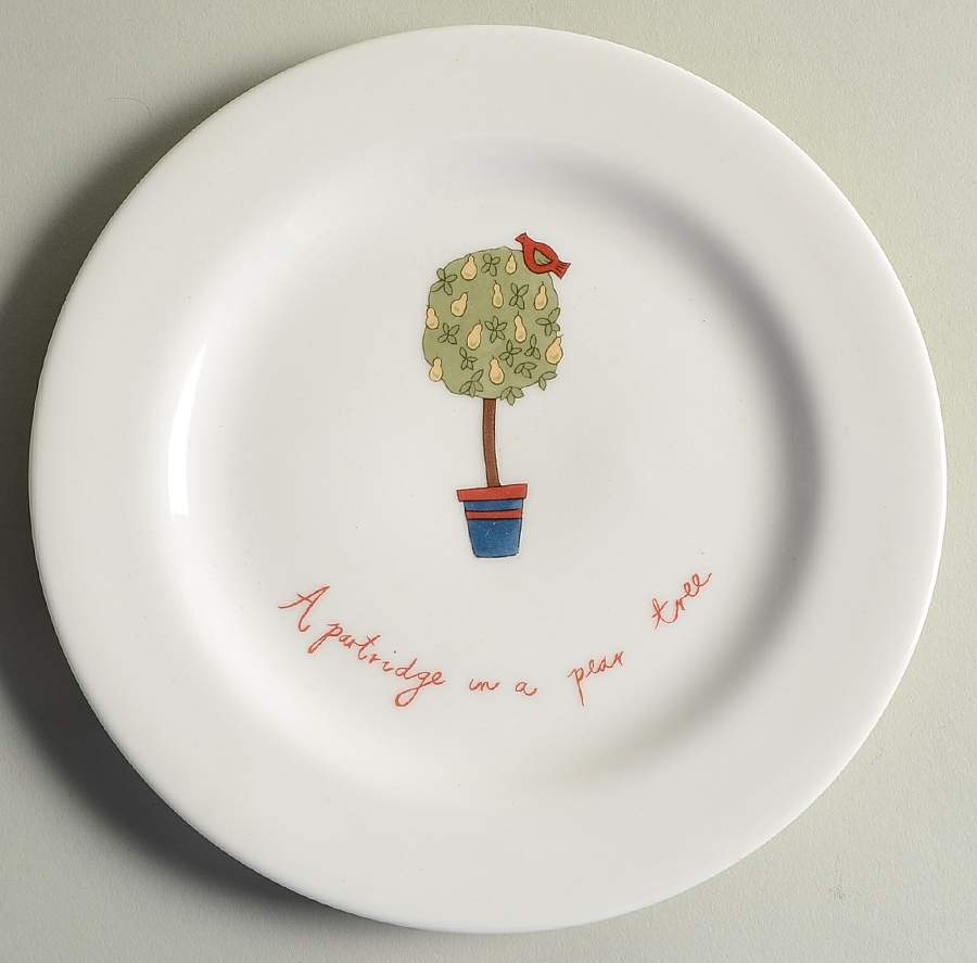 Twelve Days of Christmas Salad Plate by Thailand-1