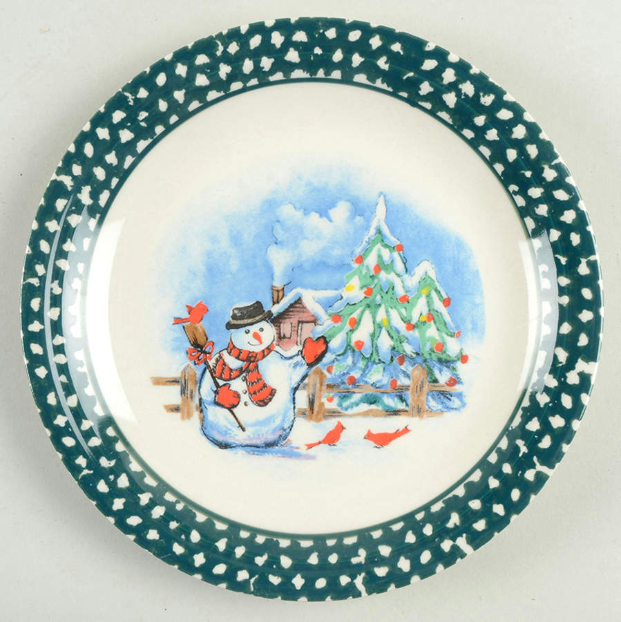 Snowy Lane Salad Plate by Thomson-1