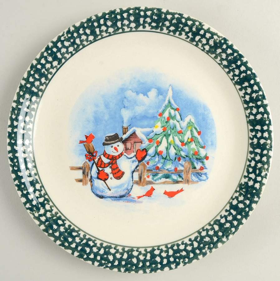 Snowy Lane Dinner Plate by Thomson-1