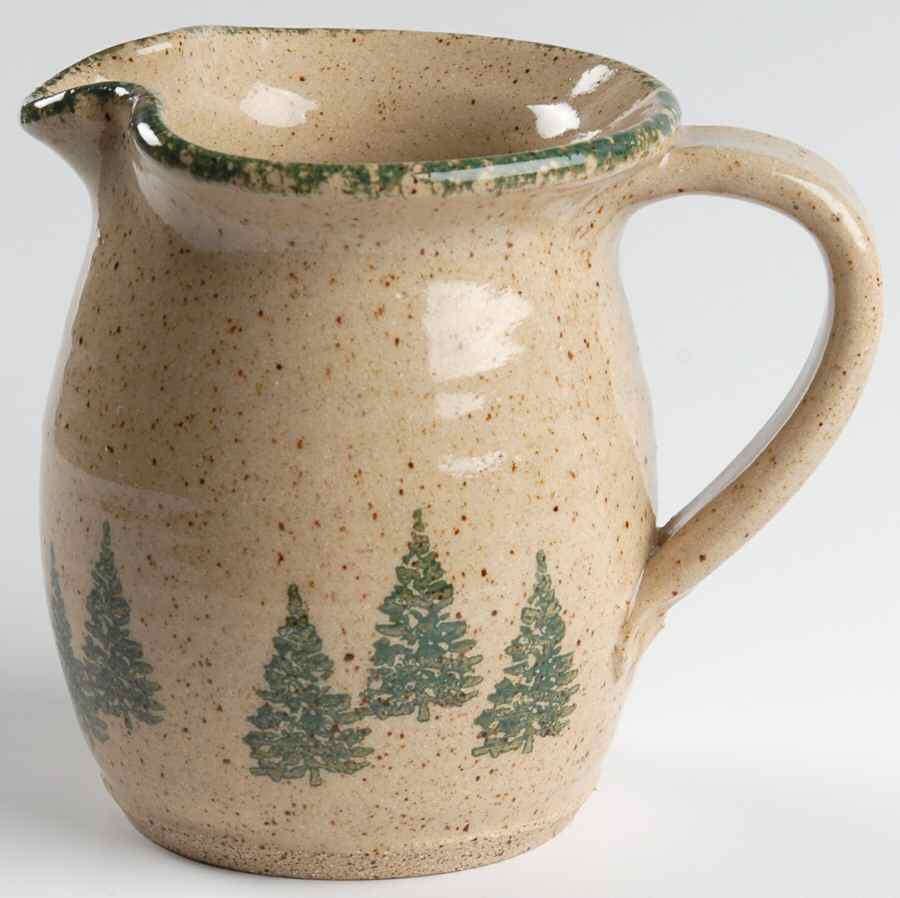 Winter Pines Brown (Hand Thrown) Creamer by Three Rivers-1
