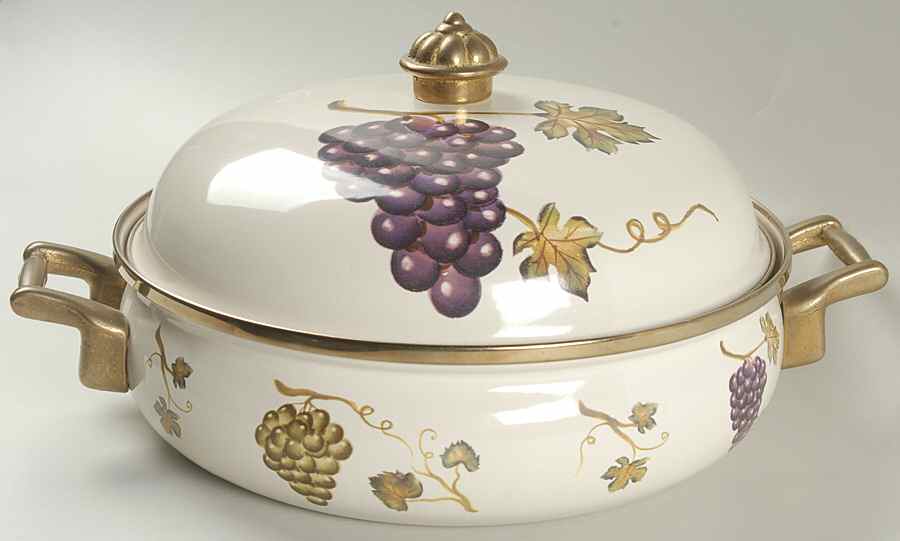 Villa Grande 3 Quart Metal Covered Casserole by Tabletops Unlimited-1