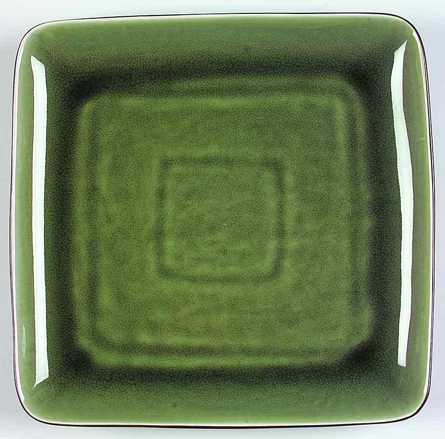 Lemon Grass Square Dinner Plate by Ty Pennington Style-1
