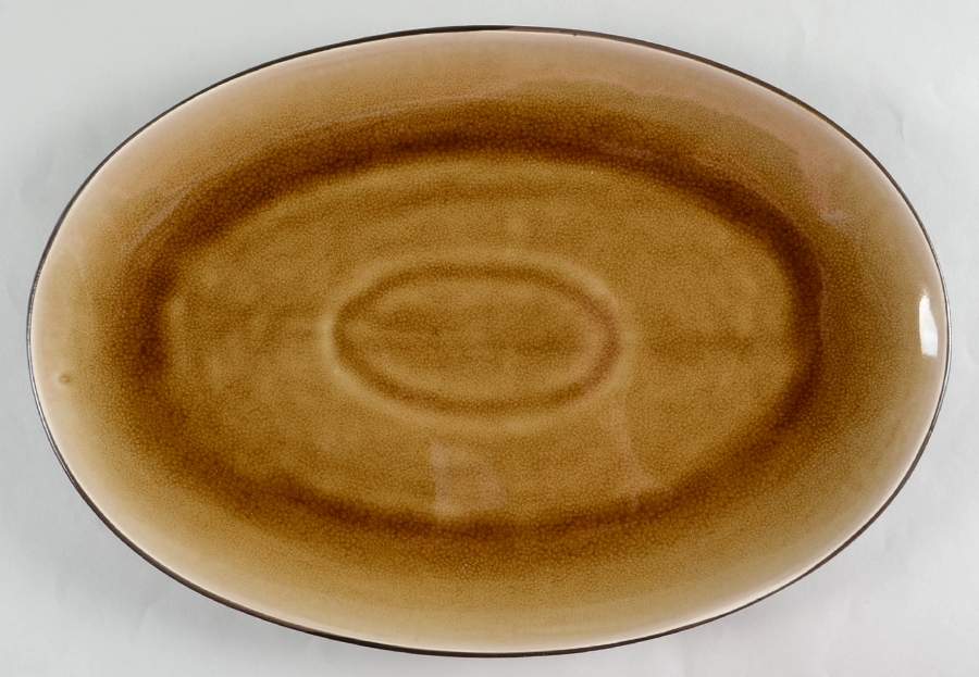 Caliente Camel 15" Oval Serving Platter by Ty Pennington Style-1