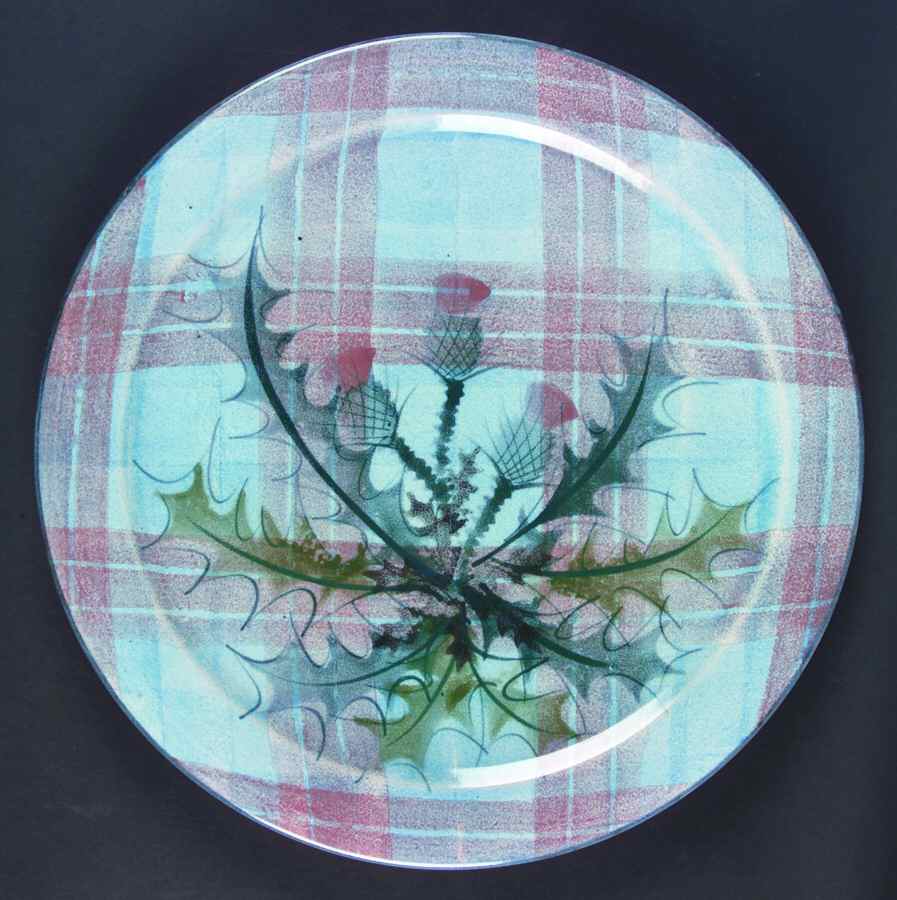 Glenaldie 12" Chop Plate (Round Platter) by Tain Pottery-1