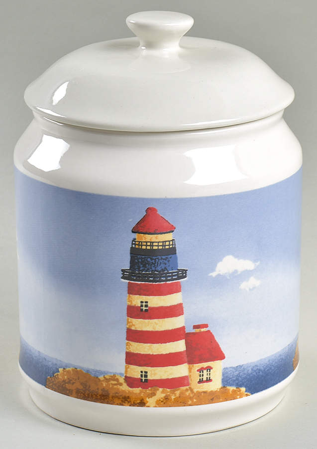 By the Sea Large Canister & Lid by Thomson-1