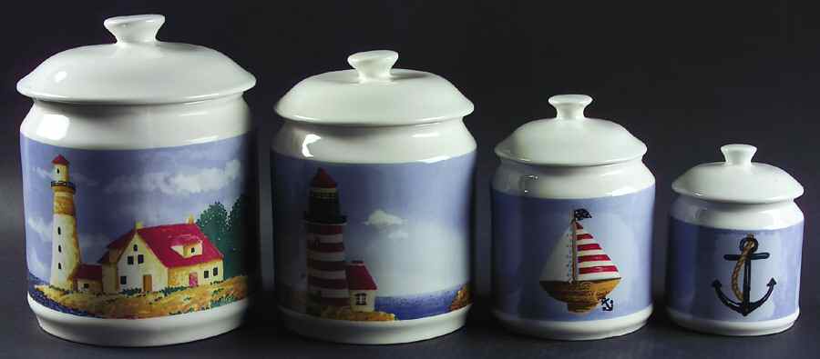 By the Sea (4 Piece) Canister Set (Box Set) by Thomson-1